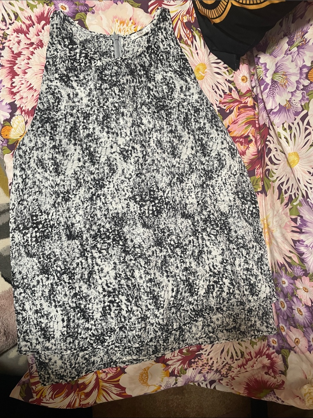 Black & White Dress tank